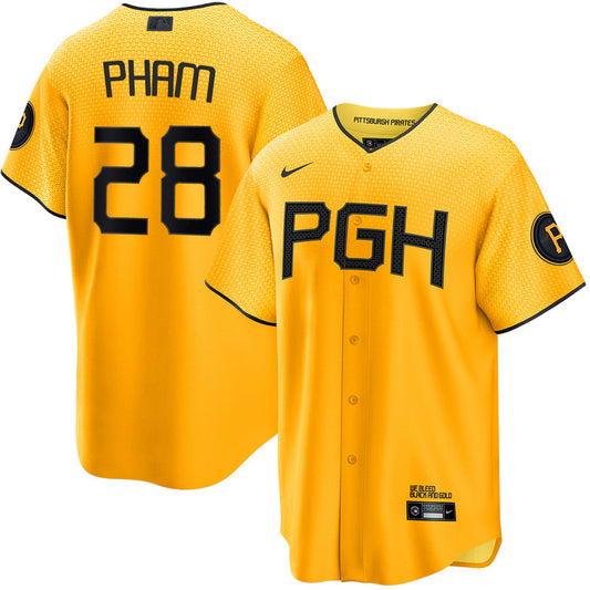 Tommy Pham Pittsburgh Pirates Nike City Connect Limited Player Jersey - Gold