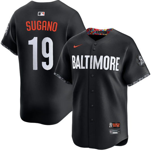 Tomoyuki Sugano Baltimore Orioles 2023 Nike City Connect Player Jersey - Black