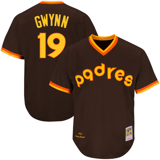 Tony Gwynn San Diego Padres Nike Throwback Limited Player Jersey - Brown