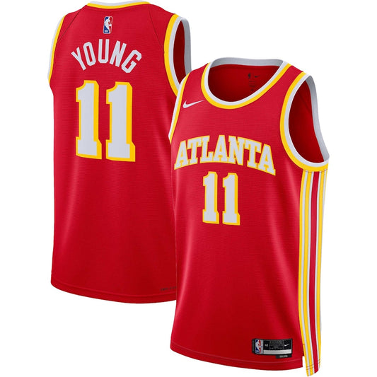 Trae Young Atlanta Hawks Nike Swingman Icon Jersey - Red