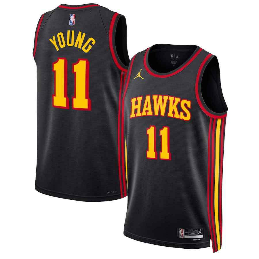 Trae Young Atlanta Hawks Nike Swingman Statement Jersey - Black