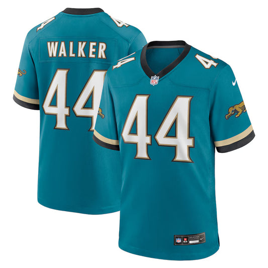 Travon Walker Jacksonville Jaguars Nike Prowler Throwback Game Player Jersey - Teal