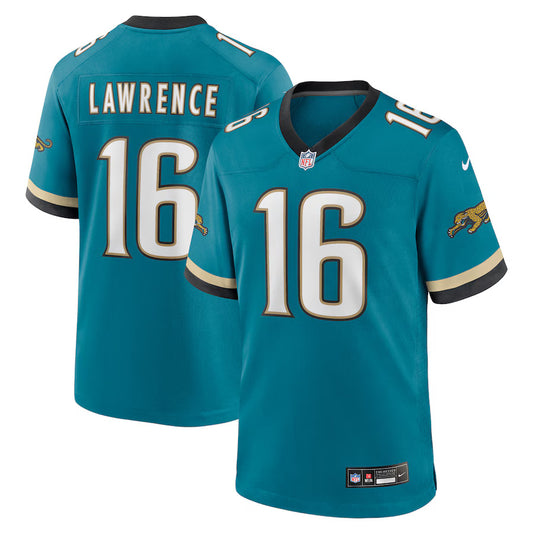 Trevor Lawerence Jacksonville Jaguars Nike Prowler Throwback Game Player Jersey - Teal