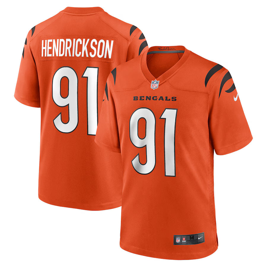 Trey Hendrickson Cincinnati Bengals Nike Alternate Game Player Jersey - Orange