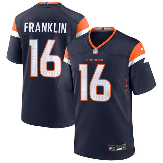 Troy Franklin Denver Broncos Nike Alternate Game Player Jersey - Navy