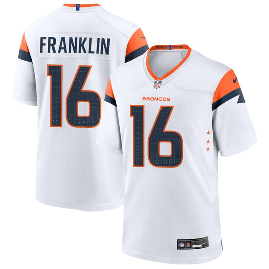 Troy Franklin Denver Broncos Nike Game Player Jersey - White