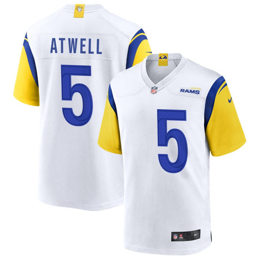 Tutu Atwell Los Angeles Rams Nike Game Player Jersey - White