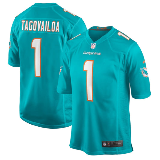 Tua Tagovailoa Miami Dolphins Nike Game Player Jersey - Aqua