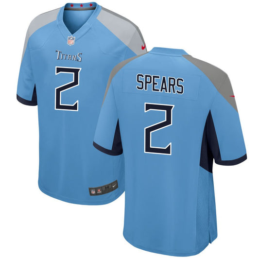 Tyjae Spears Tennessee Titans Nike Alternate Game Player Jersey - Light Blue