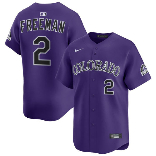 Tyler Freeman Colorado Rockies Nike Alternate Limited Player Jersey - Purple
