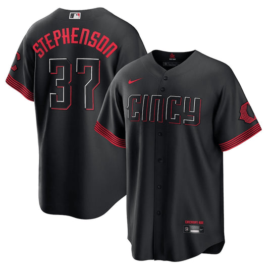 Tyler Stephenson Cincinnati Reds Nike City Connect Limited Player Jersey - Black
