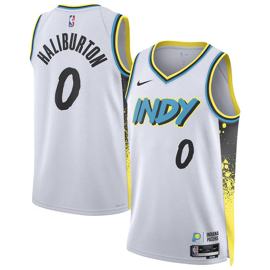 Tyrese Haliburton Indiana Pacers 2024/2025 Nike Swingman City Jersey - White