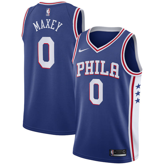 Tyrese Maxey Philadelphia 76ers Nike Swingman Icon Jersey - Royal