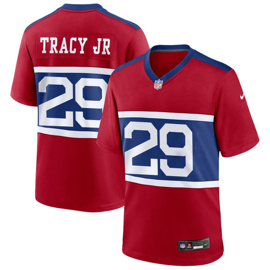Tyrone Tracy Jr. New York Giants Nike Alternate Game Player Jersey - Red
