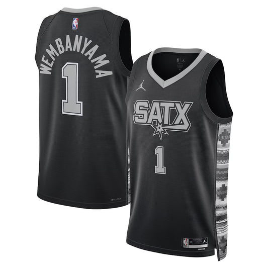Victor Wembanyama San Antonio Spurs Nike Swingman Statement Jersey - Black