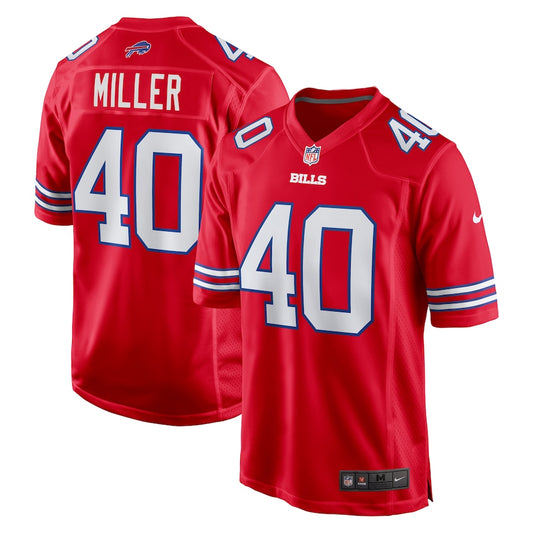 Von Miller Buffalo Bills Nike Alternate Game Player Jersey - Red