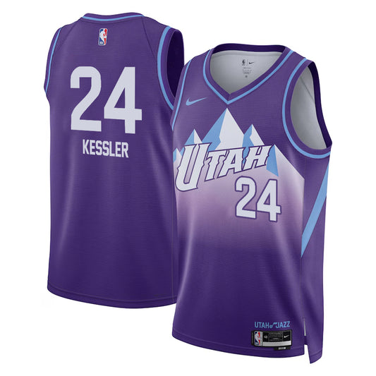 Walker Kessler Utah Jazz 2024/2025 Nike Swingman City Jersey - Purple