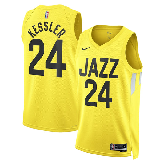 Walker Kessler Utah Jazz Nike Swingman Icon Jersey - Yellow