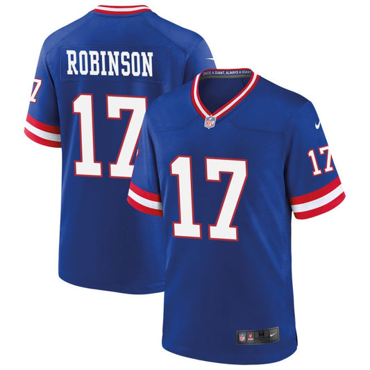 Wan'Dale Robinson New York Giants Nike Classic Game Player Jersey - Royal