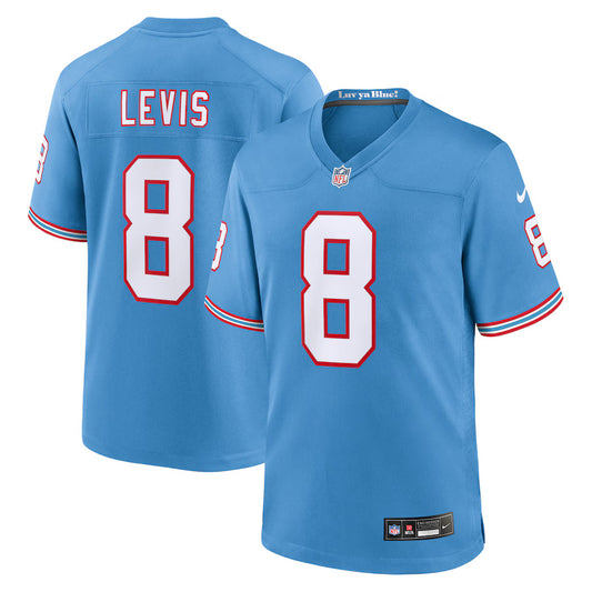 Will Levis Tennessee Titans Nike Oilers Throwback Game Player Jersey - Light Blue