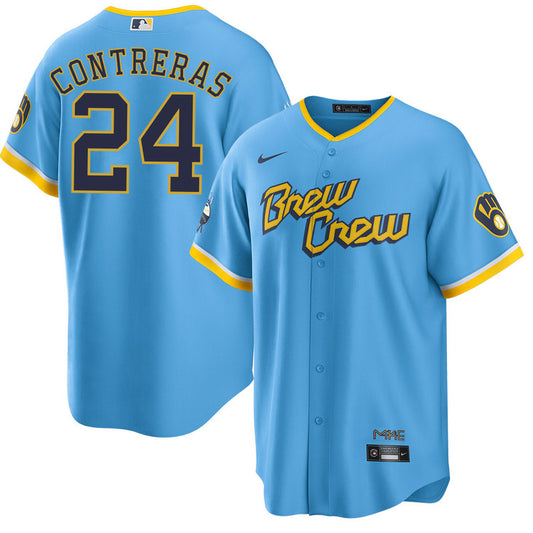 William Contreras Milwaukee Brewers Nike City Connect Limited Player Jersey - Powder Blue