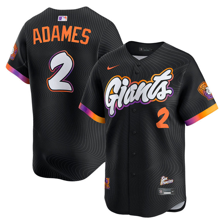 Willy Adames San Francisco Giants 2025 Nike City Connect Limited Player Jersey - Black