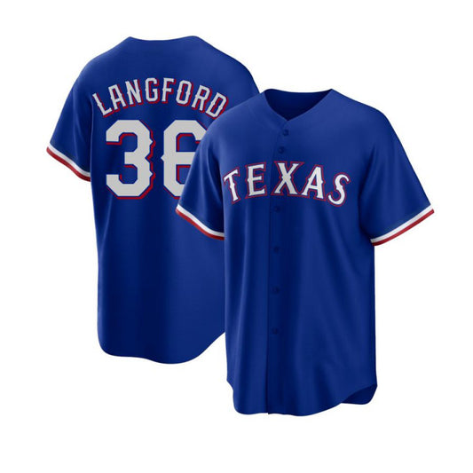 Wyatt Langford Texas Rangers Nike Alternate Limited Player Jersey - Royal