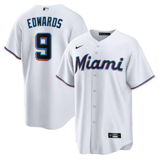 Xavier Edwards Miami Marlins Nike Home Replica Player Jersey - White
