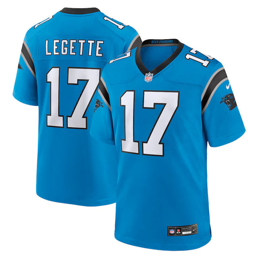 Xavier Legette Carolina Panthers Nike Alternate Game Player Jersey - Blue