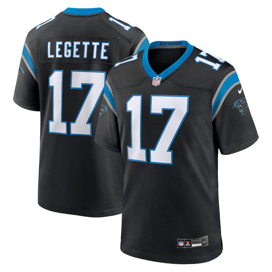 Xavier Legette Carolina Panthers Nike Game Player Jersey - Black