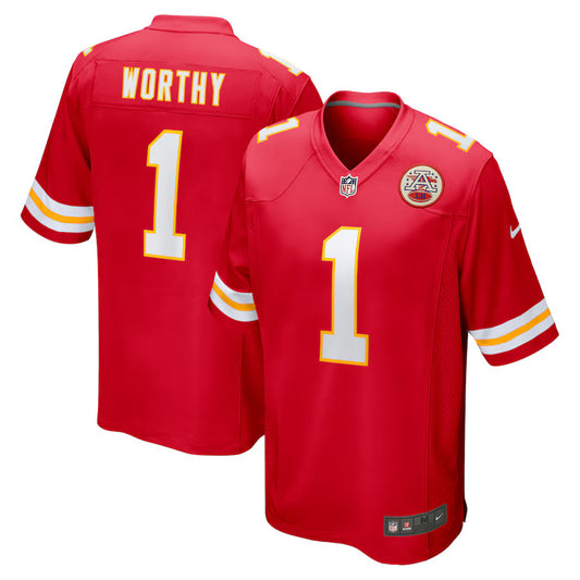 Xavier Worthy Kansas City Chiefs Nike Game Player Jersey - Red