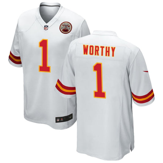 Xavier Worthy Kansas City Chiefs Nike Game Player Jersey - White