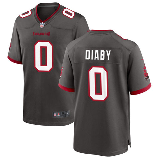 Yaya Diaby Tampa Bay Buccaneers Nike Alternate Game Player Jersey - Pewter