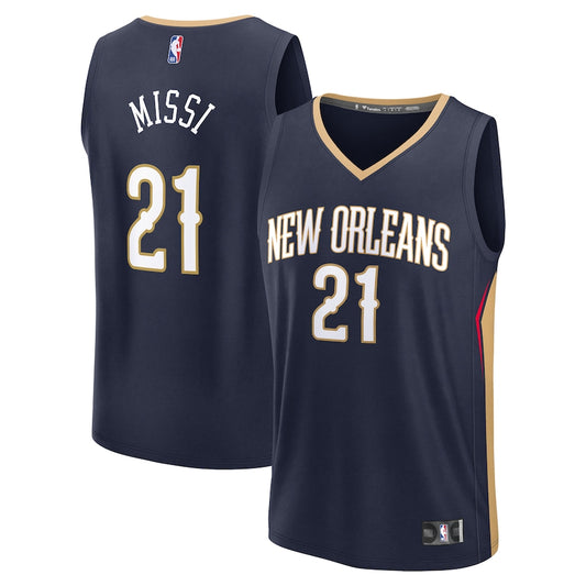 Yves Missi New Orleans Pelicans Nike Swingman Icon Jersey - Navy