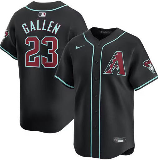 Zac Gallen Arizona Diamondbacks Nike Alternate Limited Player Jersey - Black
