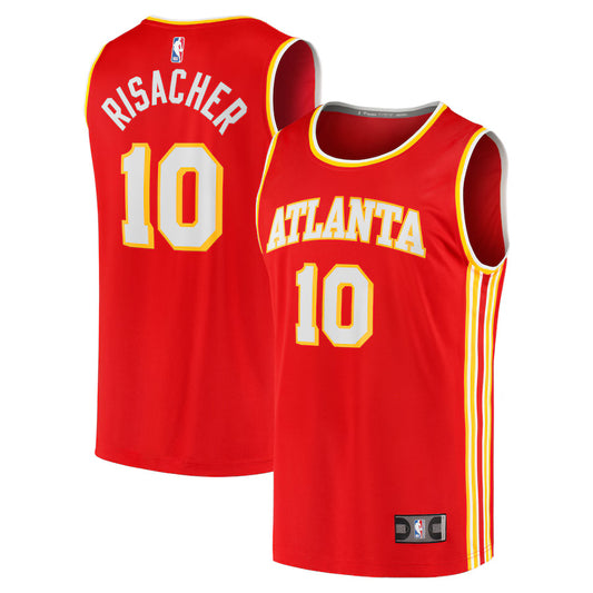 Zaccharie Risacher Atlanta Hawks Nike Swingman Icon Jersey - Red