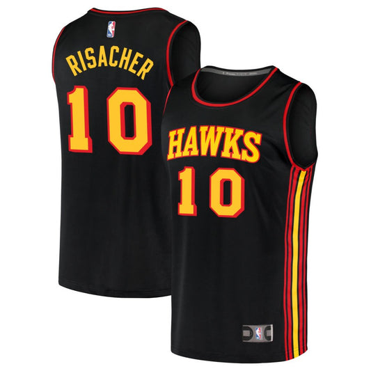 Zaccharie Risacher Atlanta Hawks Nike Swingman Statement Jersey - Black