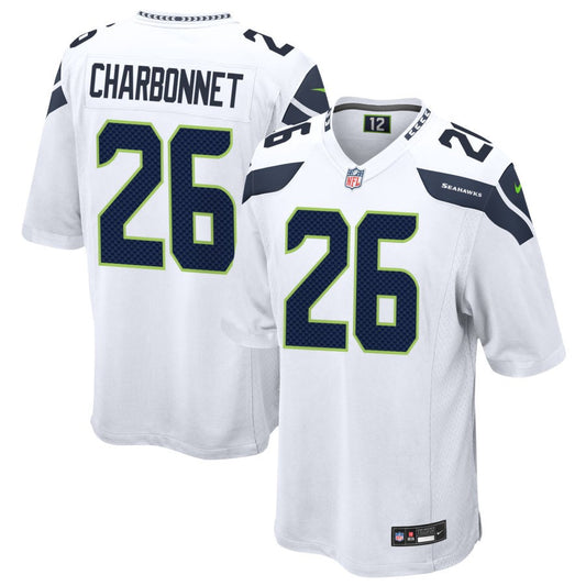 Zach Charbonnet Seattle Seahawks Nike Game Player Jersey - White