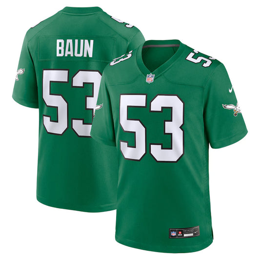 Zack Baun Philadelphia Eagles Nike Alternate Game Player Jersey - Kelly Green