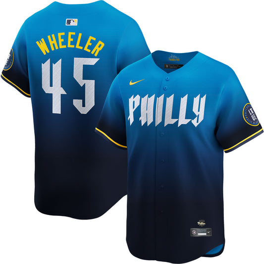 Zack Wheeler Philadelphia Phillies 2024 Nike City Connect Limited Player Jersey - Blue