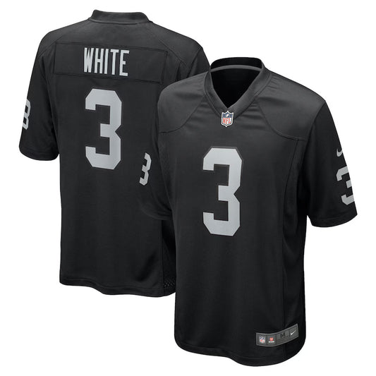 Zamir White Las Vegas Raiders Nike Game Player Jersey - Black